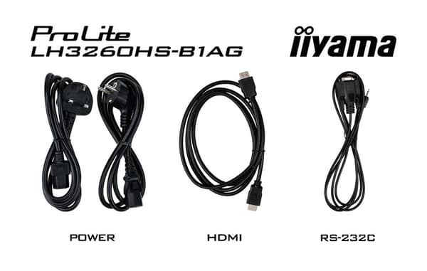 iiyama PROLITE Digital A-board 80 cm (31,5") LED WLAN 500 cd/m² Full HD Svart Inbyggd processor Android 11 24/7 (LH3260HS-B1AG)