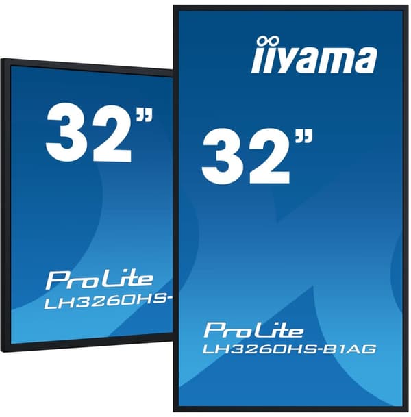 iiyama PROLITE Digital A-board 80 cm (31,5") LED WLAN 500 cd/m² Full HD Svart Inbyggd processor Android 11 24/7 (LH3260HS-B1AG)