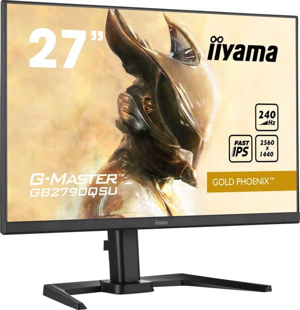 Iiyama Gold Phoenix G-Master GB2790QSU-B5 gaming-skærm - 69 cm (27"), sort (mat), QHD, AMD Free-Sync Premium, 240 Hz, 240 Hz panel [Energiklasse F] (G