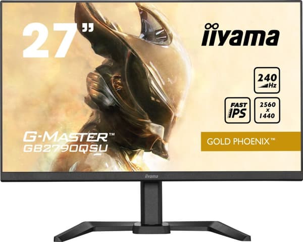 Iiyama Gold Phoenix G-Master GB2790QSU-B5 gaming-skærm - 69 cm (27"), sort (mat), QHD, AMD Free-Sync Premium, 240 Hz, 240 Hz panel [Energiklasse F] (G