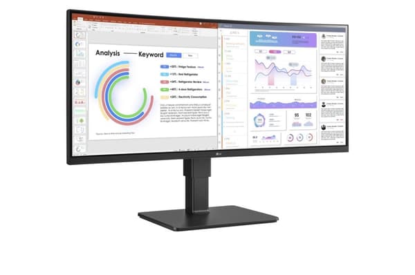 LG-skärm 86,40 cm (34") 34BQ77QB-B UltraWide DP HDMI USB svart IPS 21:9 [Energiklass G] (34BQ77QB-B)
