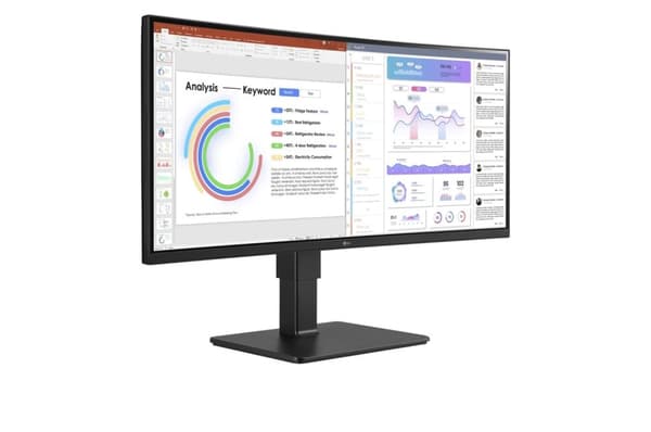 LG-skärm 86,40 cm (34") 34BQ77QB-B UltraWide DP HDMI USB svart IPS 21:9 [Energiklass G] (34BQ77QB-B)