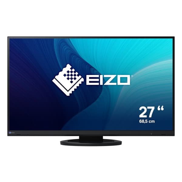 EIZO FlexScan EV2760-BK - LED-skärm - 68,5 cm (27") (27" synlig) - 2560 x 1440 2K QHD - IPS - 1000:1 - 5 ms - HDMI, DVI-D, DisplayPort - Högtalare - S Svart