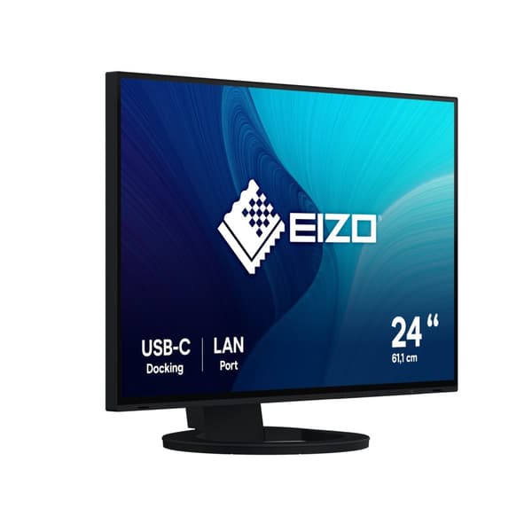 EIZO FlexScan EV2495-BK - Med FlexStand - LED-skärm - 61,1 cm (24,1") - 1920 x 1200 - IPS - 350 cd/m² - 1000:1 - 5 ms - HDMI, DisplayPort, USB-C - Hög