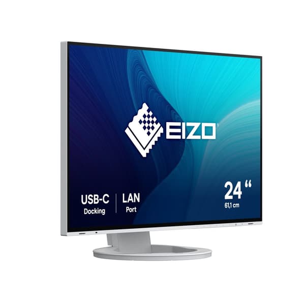 EIZO FlexScan EV2495-WT - FlexStandilla - LED-näyttö - 61,1 cm (24,1") - 1920 x 1200 - IPS - 350 cd/m² - 1000:1 - 5 ms - HDMI, DisplayPort, USB-C - Ka
