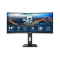 Miniatyrbild 6 av 6: mmd - philips 34in va böjd usb-c dockning 3440x1440 5ms displayport gr svart svart Svart