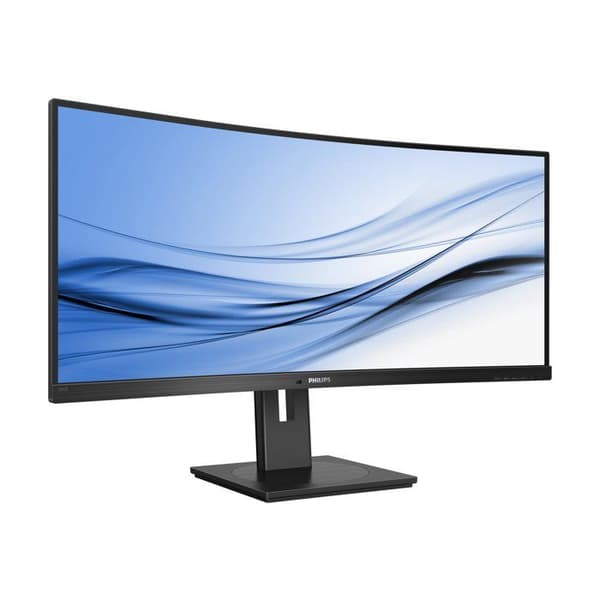 mmd - philips 34in va böjd usb-c dockning 3440x1440 5ms displayport gr svart svart Svart