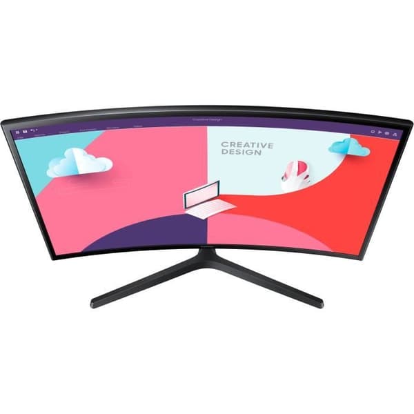 Böjd PC-skärm - SAMSUNG S24C366EAU - 24" FHD - VA-panel - 4 ms - 75Hz - HDMI / VGA - AMD FreeSync