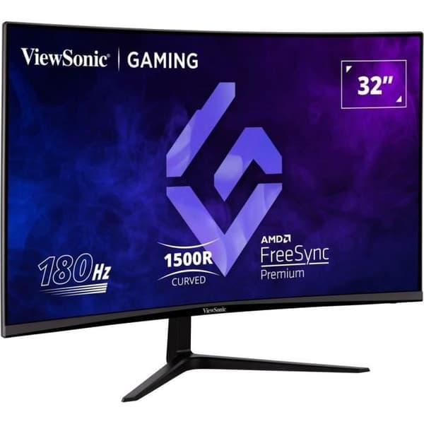 Kurvad PC-gamer-skärm - VIEWSONIC - 32" FHD - VA-panel - 1 ms - 180Hz - DisplayPort - AMD FreeSync - VX3218-PC-MHD