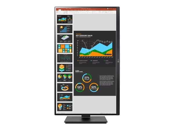 LG 27BQ75QB-B - LED-skjerm - 27" - 2560 x 1440 QHD @ 75 Hz - IPS - 350 cd/m² - 1000:1 - HDR10 - 5 ms - HDMI, DisplayPort, USB-C - høyttalere - svart