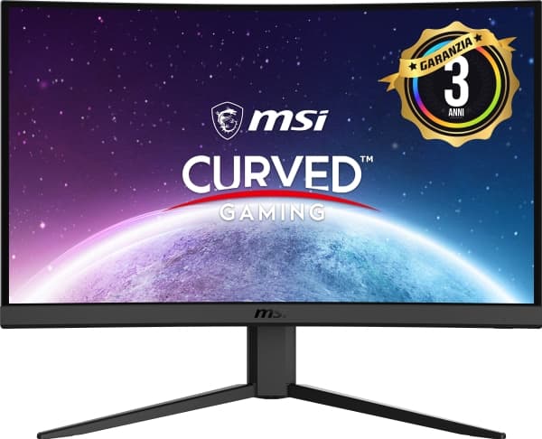 MSI G24C4 E2 - LED-skjerm - gaming - kurvet - 24" (23.6" synlig) - 1920 x 1080 Full HD (1080p) @ 170 Hz - VA - 250 cd/m² - 3000:1 - 1 ms - 2xHDMI, Di