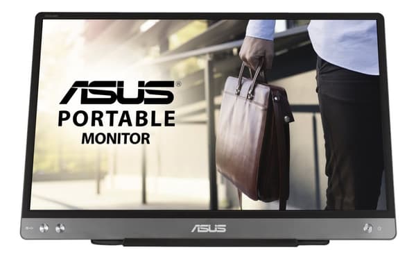 ASUS ZenScreen MB14AC - LED-skärm - 14" - bärbar - 1920 x 1080 Full HD (1080p) - IPS - 220 cd/m² - 700:1 - 5 ms - USB-C - mörkgrå