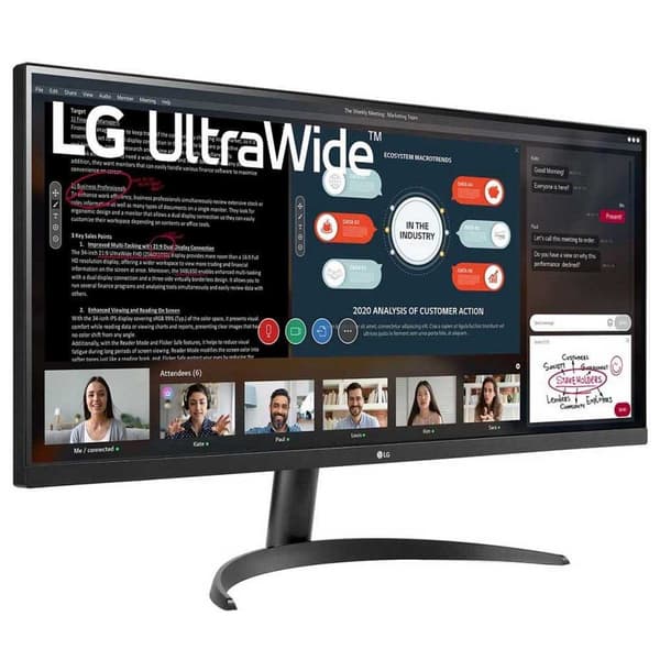 Lg Monitor 34wp500-b Ultrawide 34´´ Full Hd Ips Musta One Size / EU Plug