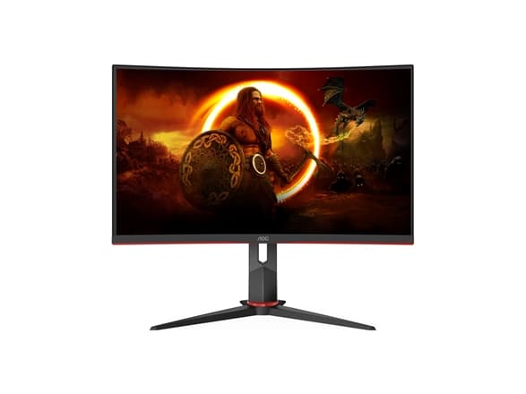 AOC CQ27G2S/BK, 68,6 cm (27"), 2560 x 1440 piksler, Quad HD, 4 ms, Sort, Rød