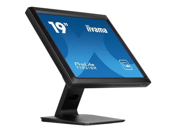 iiyama ProLite T1931SR-B1S - LCD-skärm - 19" - pekskärm - 1280 x 1024 @ 75 Hz - IPS - 250 cd/m² - 1000:1 - 14 ms - HDMI, VGA, DisplayPort - högtalare
