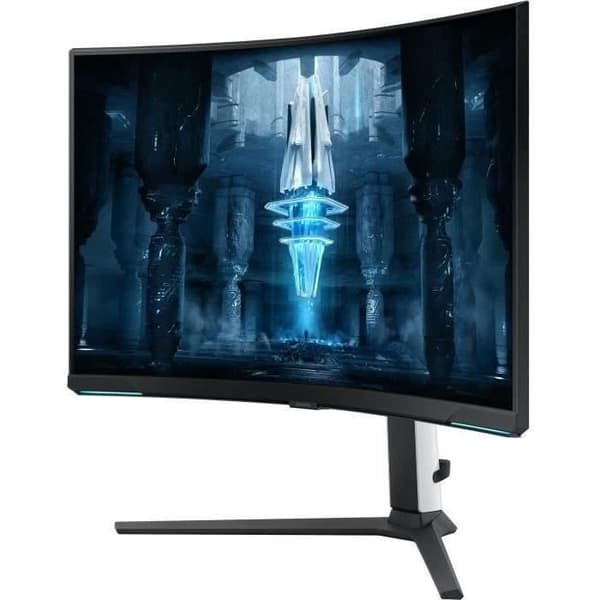 Böjd PC Gamer-skärm - SAMSUNG - ODYSSEY NEO G8 - G85NB S32BG850NP - 32'' 4k - Mini LED VA-panel - 1 ms - 240Hz - HDMI / DP Vit