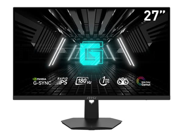 MSI G274F - LED-skjerm - gaming - 27" - 1920 x 1080 Full HD (1080p) @ 180 Hz - Fast IPS - 250 cd/m² - 1000:1 - 1 ms - 2xHDMI, DisplayPort