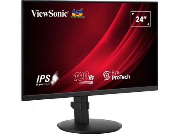 Viewsonic Display VG2408A, 61 cm (24"), 1920 x 1080 piksler, Full HD, LED, 5 ms, Sort