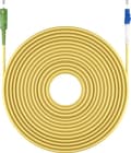 Miniatyrbilde 6 av 7: Goobay Fiberoptisk kabel (FTTH), Singlemode (OS2) Gul, gul (Simplex), 10 m plugg SC-APC (8°) &gt; LC-plugg (UPC), halogenfri kabelkappe (LSZH)