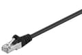 Pikkukuva 1 / 3: Goobay Patchkabel CAT 5e, SF/UTP, svart, 10 m kopparklädd aluminiumtråd (CCA)