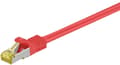 Miniatyrbillede 2 af 7: Goobay RJ45 netværkskabel S/FTP (PiMF), 500 MHz, med CAT 7 råkabel, rød, 10 m LSZH halogenfri kabelkappe, kobber, RJ45-hanstik (CAT 6A)
