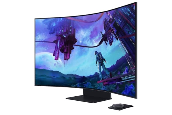 Samsung Odyssey S55CG970NU, 139,7 cm (55"), 3840 x 2160 pikseliä, 4K Ultra HD, LED, 1 ms, Sort