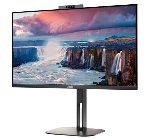 AOC | USB-C Monitor with Webcam | 24V5CW/BK | 23.8 " | IPS | FHD | 16:9 | 75 Hz | 1 ms | 1920 x 1080 | 300 cd/m² | HDMI ports quantity 2 | Black