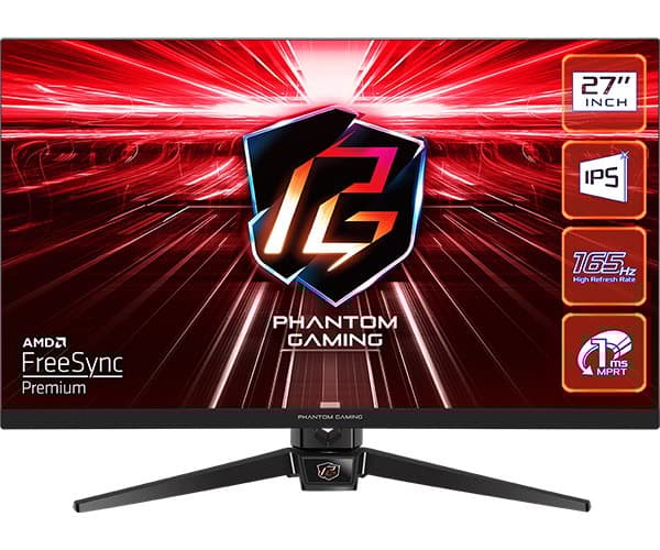 ASRock | Gaming Monitor | Phantom PG27FF1A | 27 " | IPS | 16:9 | 165 Hz | 1 ms | 1920 x 1080 pixels | 250 cd/m² | 1 | HDMI ports quantity 2 | Black