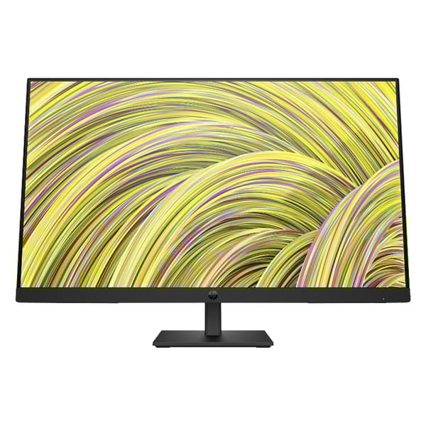 HP P27h G5 FHD Monitor - 27" 1920x1080 FHD 250-nit 75Hz AG, IPS, HDMI/VGA/DisplayPort, speakers, height adjustable/tilt, 3 years Sort