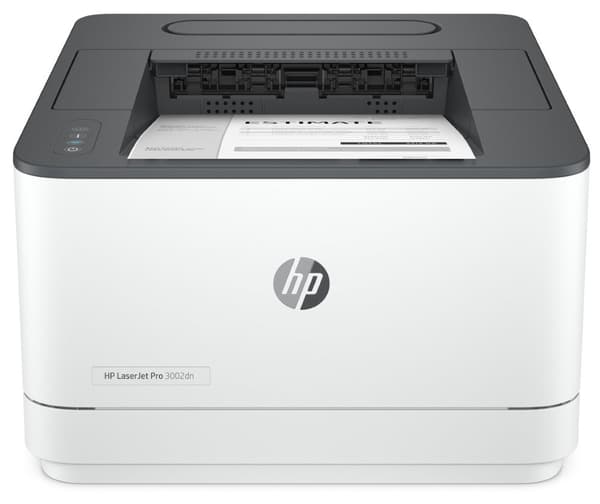 HP LaserJet Pro 3002dn Printer - A4 Mono Laser, Print, Auto-Duplex, LAN, 33ppm, 350-2500 pages per month