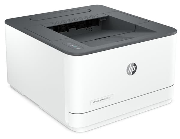 HP LaserJet Pro 3002dn Printer - A4 Mono Laser, Print, Auto-Duplex, LAN, 33ppm, 350-2500 pages per month Grå, Hvid