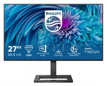 Philips E Line 275E2FAE/00 computer monitor 68.6 cm (27") 2560 x 1440 pixels 4K Ultra HD LED Black Svart