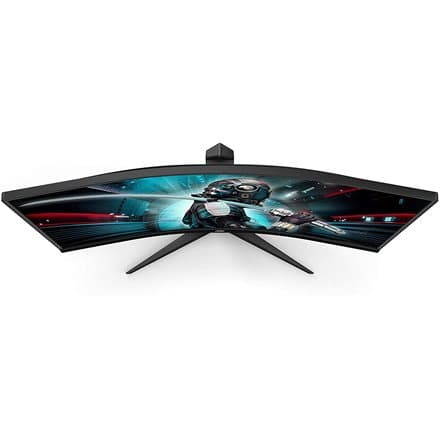 MONITOR  AOC - gaming 34 inch, Gaming, VA, UWQHD (3440 x 1440), Ultra Wide, 300 cd/mp, 1 ms, HDMI x 2 | Display Port, "CU34G2X/BK" (timbru verde 7 lei