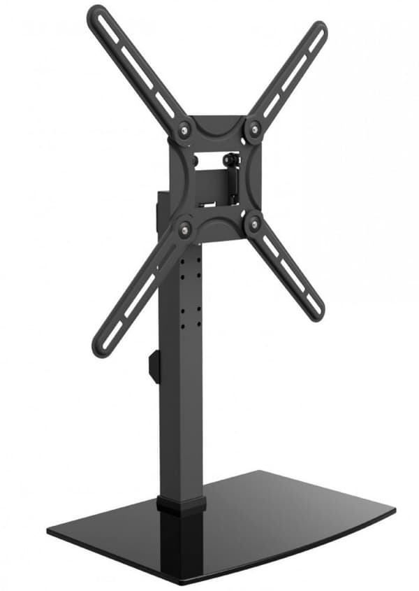 STAND fix BARKAN, pt 1 TV/monitor plat, curbat, diag. max 56 inch, verticala, inclinare, max 20 Kg, "S320.B" Sort