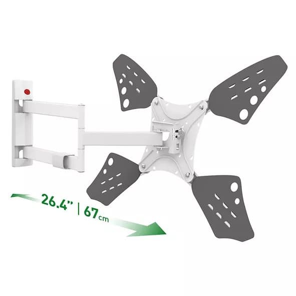 SUPORT de perete BARKAN, pt 1 TV/monitor plat, curbat, diag. max 80 inch, rotatie, inclinare, pivotare, verticala, max 50 kg, "3400LW.W"