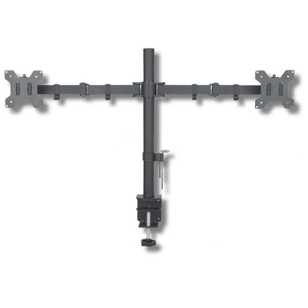 Techly ICA-LCD 382-D monitor mount / stand 68.6 cm (27") Black Desk Sort