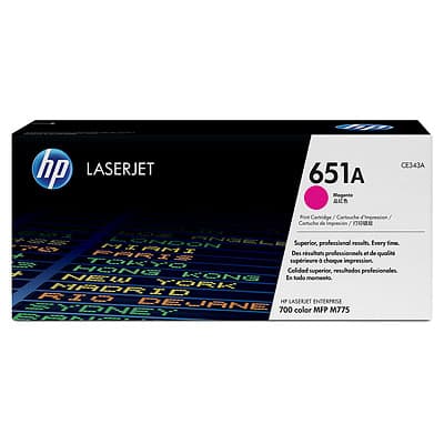 Toner Original HP Magenta, nr.651A, pentru LaserJet 700 MFP M775 series, 16K, (timbru verde 1.2 lei) , "CE343A"