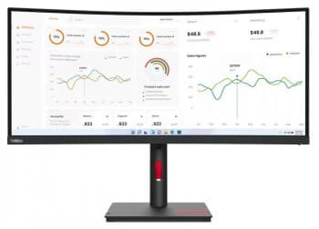 Monitor ThinkVision T34w-30, 34 curved, 21:9, 110 dpi "63D4GAT1EU" (timbru verde 7 lei)