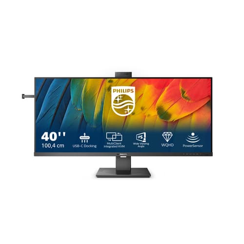 Philips | Business Monitor | 40B1U5601H/00 | 40 " | IPS | 21:9 | 100 Hz | 4 ms | 3440 x 1440 pixels | 300 cd/m² | Black Svart