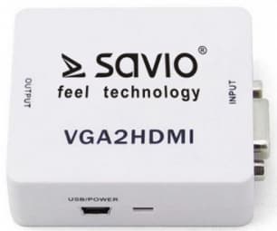 Savio VGA – HDMI Full HD / 1080p 60Hz Converter/ Adapter