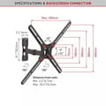 Miniatyrbillede 1 af 3: Barkan TV Wall Mount Full Motion 13"-65" "BM331"