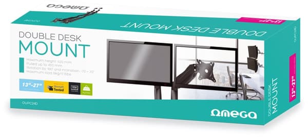 Omega double desk mount OUPC024D