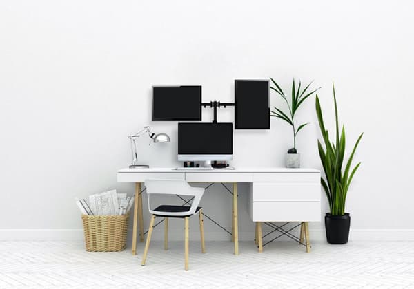 Omega double desk mount OUPC024D