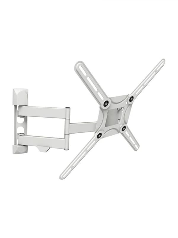 SUPORT de perete BARKAN, pt 1 TV/monitor plat, curbat, diag. max 65 inch, rotatie, inclinare, pivotare, verticala, max 40 kg, "3400W.W" Hvid