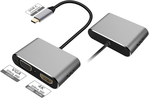 Platinet adapter USB-C - HDMI/VGA (45224)
