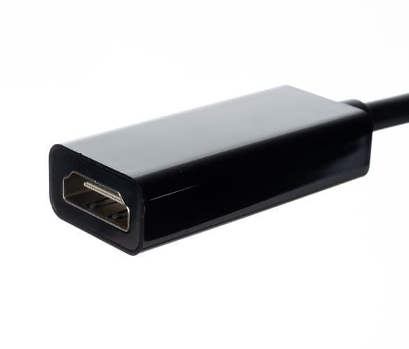 RoGer Adapter to Transfer mini DP to HDMI Black