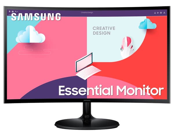 Samsung LS24C360EAUXEN LED display 61 cm (24") 1920 x 1080 pixels Full HD Black Sort