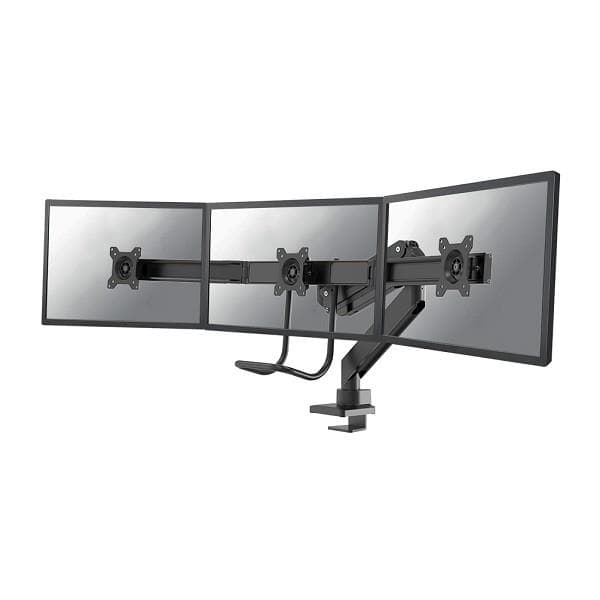 Neomounts NM-D775DX3BLACK Monitor arm 17-27" - gas spring - Topfix - 180°-stop Sort