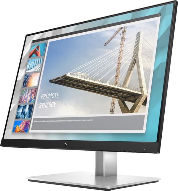 HP E-Series E24i G4 61 cm (24") 1920 x 1200 pixlar WUXGA Svart, Silver