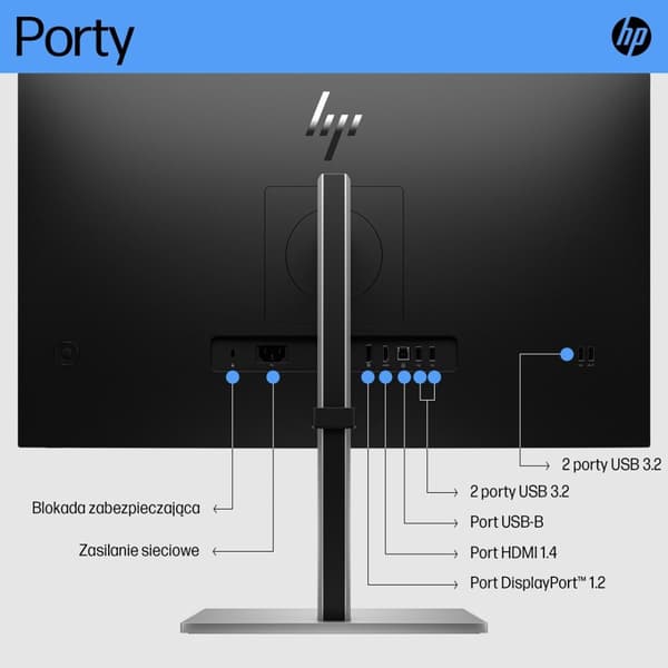 HP E27 G5 68,6 cm (27") 1920 x 1080 pikseliä Full HD LED musta